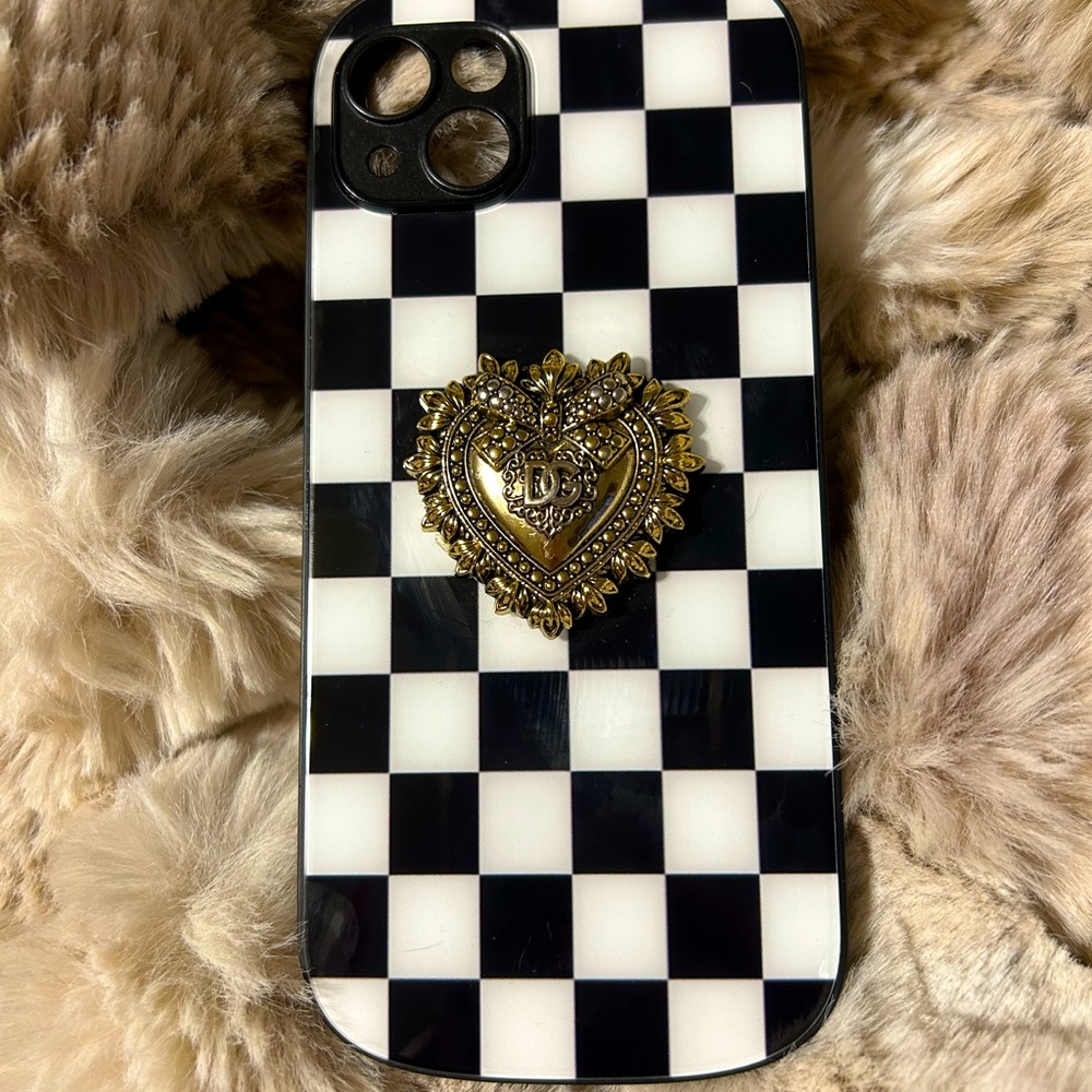 Hand made one of a kind D&C Devotion iPhone 14 Plus cellphone case